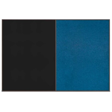 United Visual Products Enclosed Corkboard, 1 Door, 72"x36", 4" Fra UV3404-SATIN-APRICOT